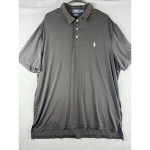 Polo Ralph Lauren Shirt Men XXL Performance Stretch Pony Logo Short Sleeve Black
